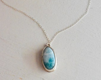 Larimar Pendant Necklace
