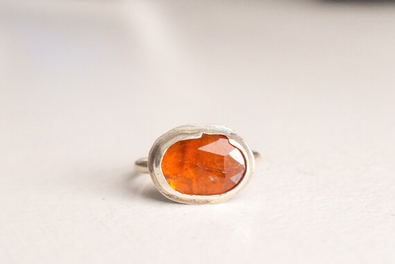 Orange Kyanite Ring