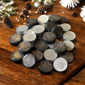 Handcrafted Epoxy Resin Backgammon Pieces - Customizable Set of 32