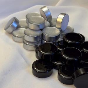 Epoxidharz Backgammon Steine, Schwarze und Silberne Dame, Gesellschaftsspiel