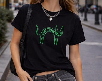 Cavetown Cat Graphic T-Shirt – Music Shirt, Cavetown Shirt, Indie Pop Style Shirt for Music Lovers