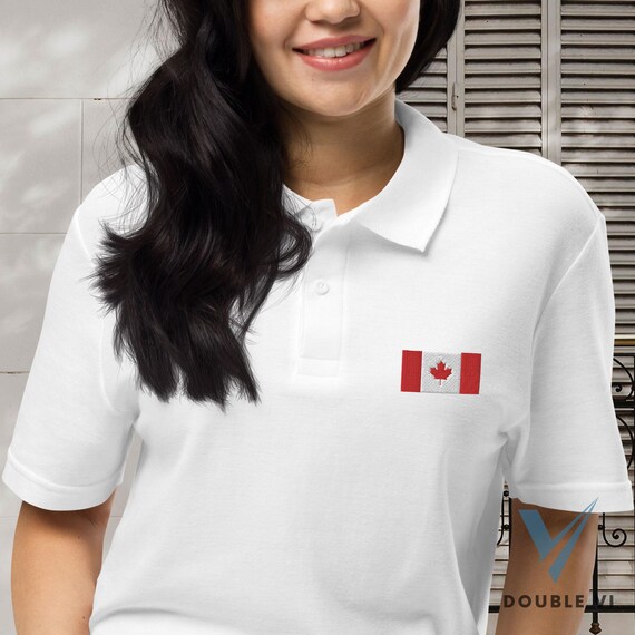 Embroidered Canada Flag Polo Shirt Canadian Embroidered Shirt Custom Shirts Personalized Apparel Unisex Polo Shirt Etsy UK