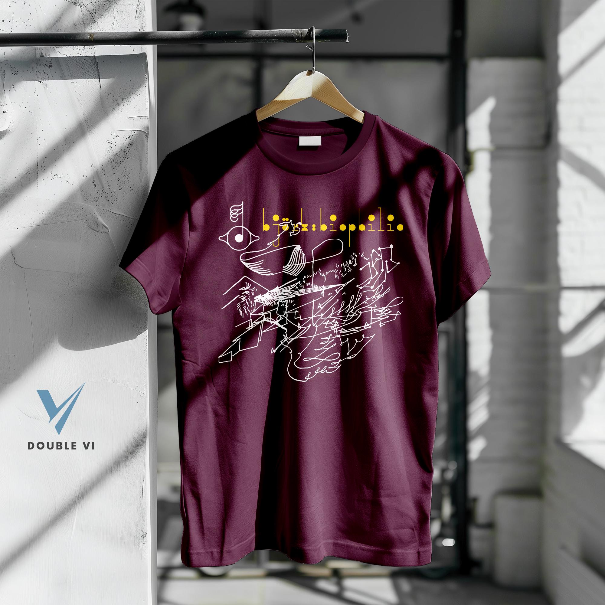 Bjork Biophilia Line Art T-shirt – Abstract Music Graphic Tee