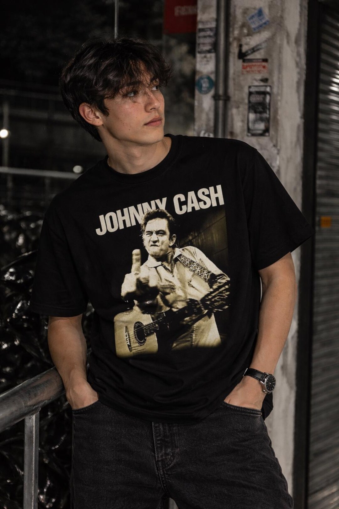 Johnny Cash Vintage T Shirt cash Recordings T-Shirt American Gem 