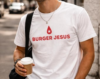 Burger Jesus Graphic T-Shirt - Conan Shirt, Conan Gray Shirt, Alternative/Indie Shirt, Music Shirt
