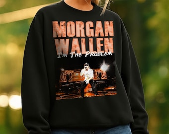 Morgan Wallen Concert Tour Sweatshirt, I'm The Problem Graphic Tee, Retro 90s Country Fan Jumper