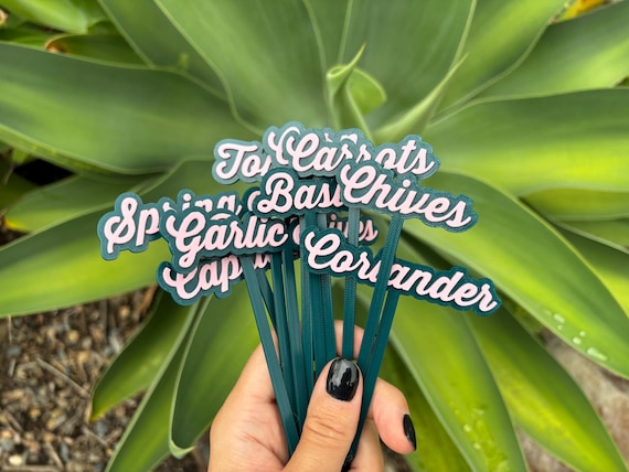 Herbs Plants Garden Labels Custom Plant Markers Eco-Friendly Garden Herb Labels Garden Bed Accessories Herbs Garden Tags