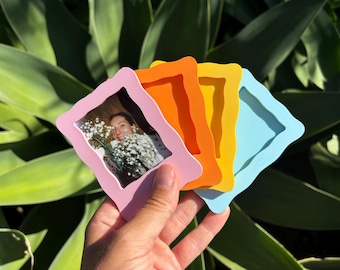 Housewarming Gift Idea Instax Wavy Magnetic Instax Mini Photo Frame Funky Fridge Decor Photo Magnet Kitchen Decor Bestfriend Present Top