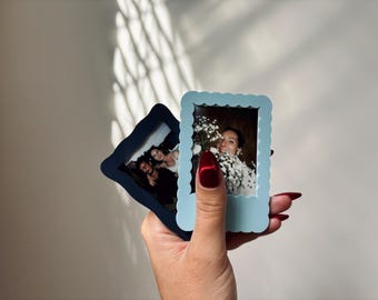 Housewarming Gift Idea Instax Wavy Magnetic Instax Mini Photo Frame Funky Fridge Decor Photo Magnet Kitchen Decor Bestfriend Gift Idea