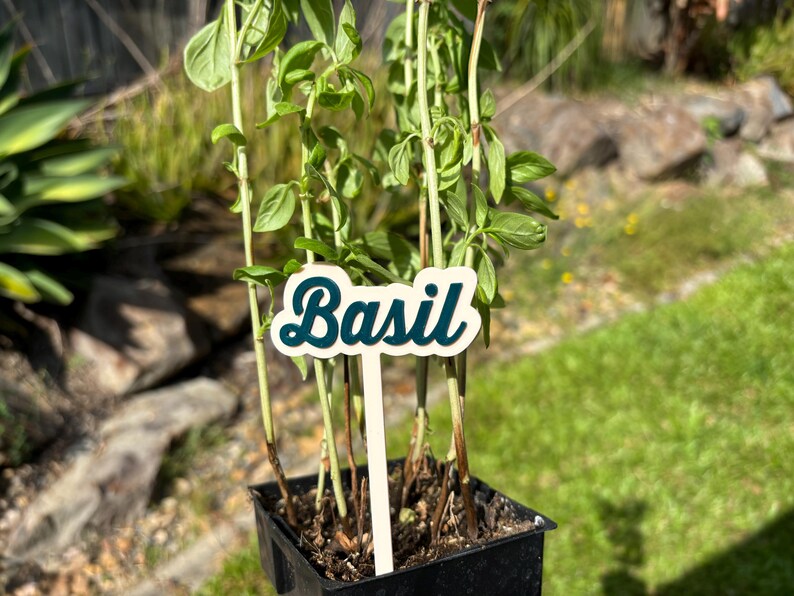 Garden Markers Herb Markers Plant Stake Labels Garden Custom Labels Personalised Garden Labels Plant Organiser Garden Organiser Eco Friendly