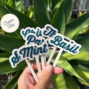 Garden Markers Herb Markers Plant Stake Labels Garden Custom Labels Personalised Garden Labels Plant Organiser Garden Organiser Eco Friendly
