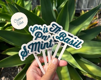 Herbs Plants Garden Labels Custom Plant Markers Eco-Friendly Garden Herb Labels Garden Bed Accessories Herbs Garden Tags