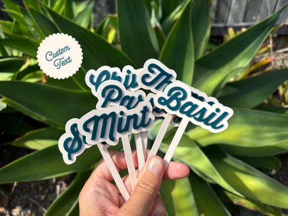 Herbs Plants Garden Labels Custom Plant Markers Eco-Friendly Garden Herb Labels Garden Bed Accessories Herbs Garden Tags