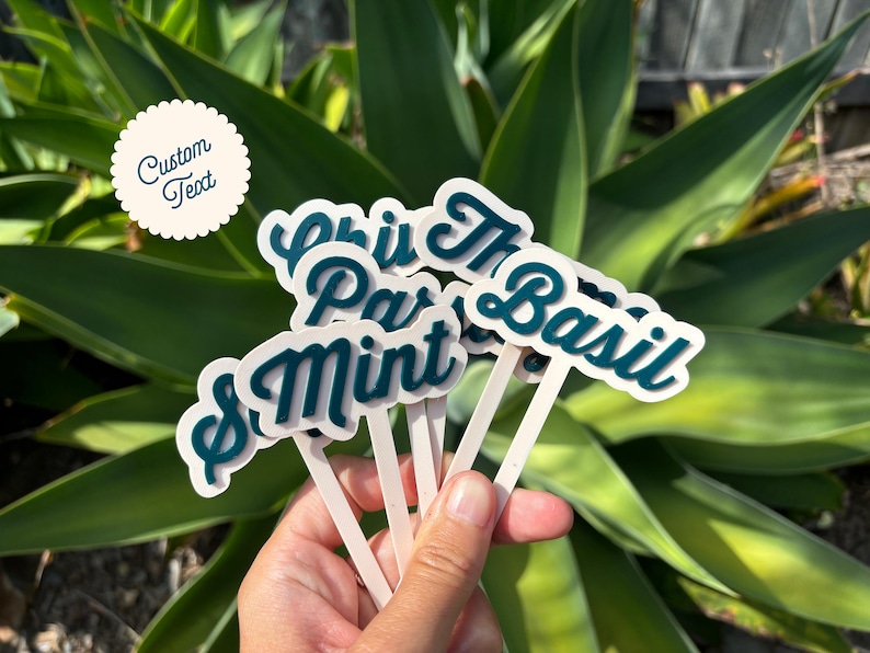 Garden Markers Herb Markers Plant Stake Labels Garden Custom Labels Personalised Garden Labels Plant Organiser Garden Organiser Eco Friendly