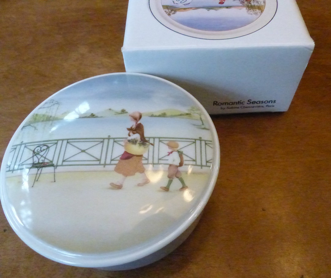 Vintage Trinket Box Villeroy & Boch Porcelain Autumn Romantic Series