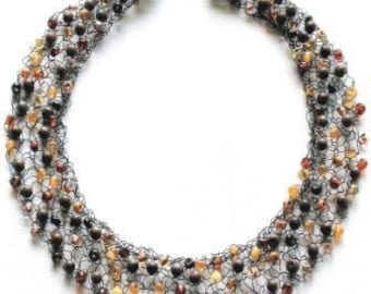 EBONY Necklace - PDF Knitting Pattern