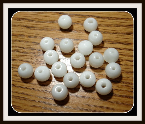 4mm White Glass Beads 4mm White Opaque Beads 4mm Faceted Round Beads 4mm  Opaque Beads 4mm Glass Beads Strand Beads 2088 