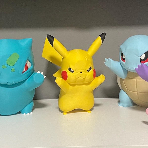 Psyduck, Angry Eevee, Gengar, Charmander, Squirtle, Bulbasaur or Pikachu window decoration