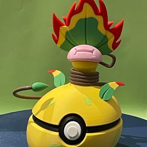 Figura Pokémon Mega Sarzenia / Mega Victreebel | Decoración impresa en 3D | Regalo para fans de Pokémon | Hecha a mano