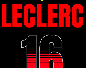 Charles Leclerc Ferrari #16 digital PNG