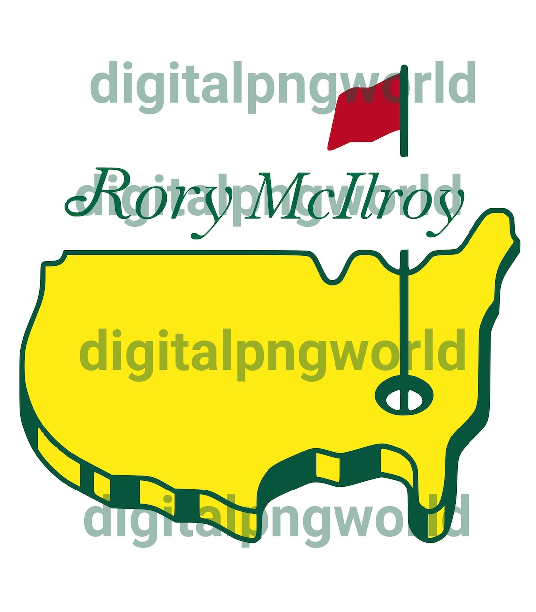 Rory Mcilroy and Masters Digital PNG - Etsy