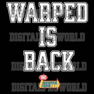 WARPED TOUR is Back digital PNG