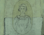 Porträt - Originaldruck von Elizabeth Bauman