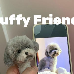 Custom Pets Dog Replica - Dog, Dog Replica, Pet replica, Dog memorial, Fluffy Dog Sculptures, Dog Figurines, pipe cleaners
