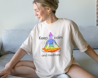 Meditation shirt, meditation gift, spiritual shirt, zen shirt, breathe shirt, mental health shirt, mindfulness shirt, mindful shirt, yoga
