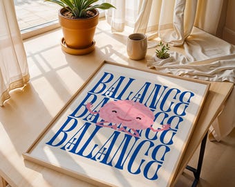 Smiling Brain Yoga Poster – Mental Health, Calm Classroom Decor
