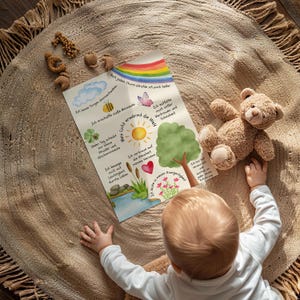 Affirmationsposter für Kinder、Positives Denken lernen、Naturillustration、Selbstliebe & Achtsamkeit、Wanddeko Kinderzimmer、Selbstvertrauen 画像 3