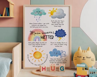 Känslomässig väderposter – Känslotryck för barn (digital nedladdning)