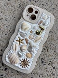Customized iPhone case in any size - Handcrafted mosaic seashell with personalised initial by Sunny & Me - made in Australia product logo