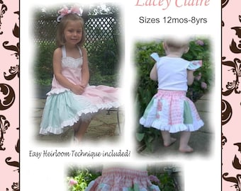 Lacey Claire twirly skirt pattern--PDF