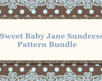 Sweet Baby Jane Sundress Pattern Bundle Mother Big Sister Little Sister