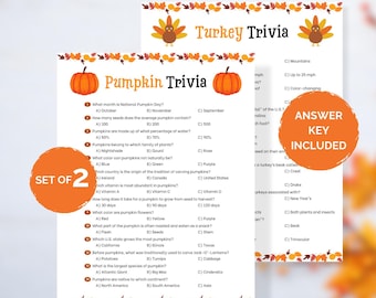 Thanksgiving Trivia, Pumpkin Trivia Game, Thanksgiving Trivia Quizzes, Thanksgiving Games, Thanksgiving Party Games, Turkey Pumpkin Trivia