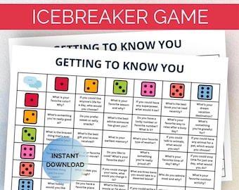 IJsbrekeractiviteit, ijsbrekerspel, worp-spel, dobbelstenen tafelgesprek, ijsbrekervraag, kennismakingsspel, teambuildingspel