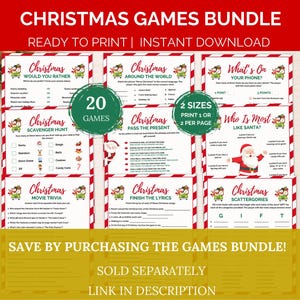 Christmas Word Scramble, Family Game, Printable Christmas Game, Christmas Party Game, Christmas Word Game, Holiday Word Scramble, Xmas Games image 5