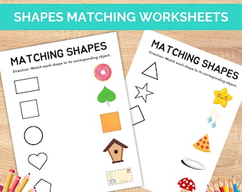 Bijpassende werkbladen, afdrukbaar thuisonderwijs, drukke map voor kinderen, montessorileren, educatieve activiteit, voorschools leren