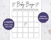 Blank Baby Shower Bingo, Baby Shower Bingo,  Baby Gift Bingo Cards, Baby Bingo Template, Gender Neutral, Baby Shower Bingo Game, Baby Shower