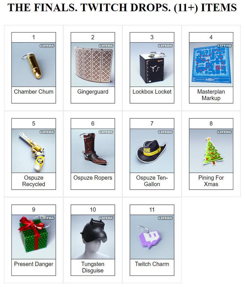 The Finals - 24 Items Twitch Drops | Barricades, Helms