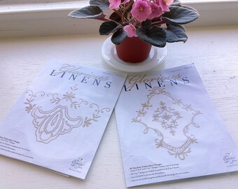 Martha Pullen Glorious Linens Embroidery Collection Vol 1 and Vol 2 CD 76 Heirloom Designs 4x4 5x7 Multiple Formats