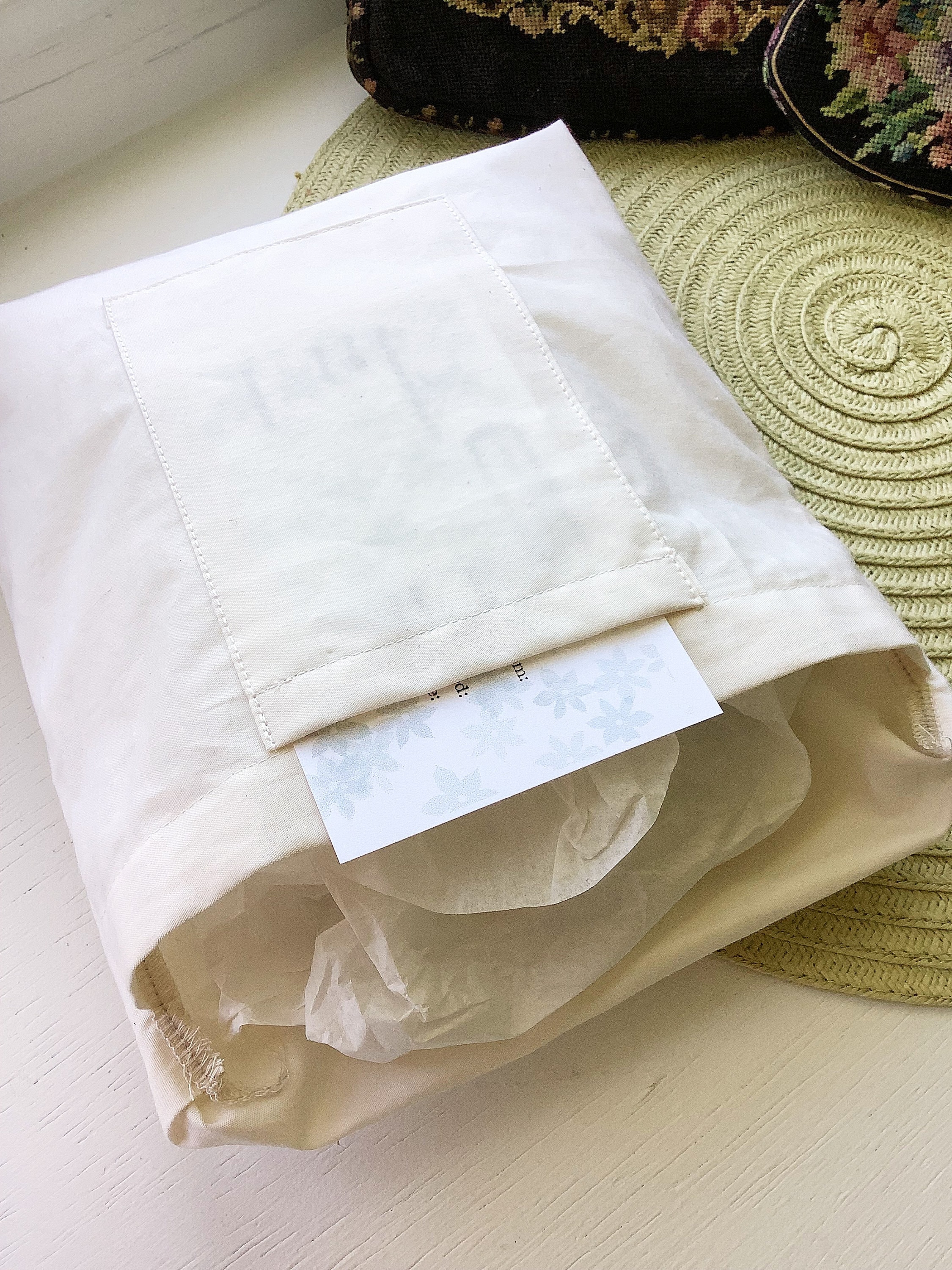 Archival Quality Pillow Storage Bags Handmade Cotton Designed 