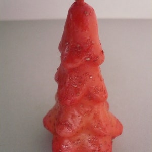 Vintage Mid-Century Gurley Red Christmas Tree Candle   Free Shipping