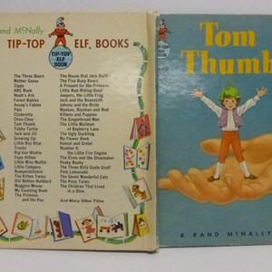 Vintage Tip Top Elf Book Tom Thumb Illustrations by Lucille Wallace
