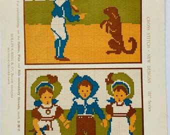 Vintage D M C Library Cross Stitch New Designs IIIrd Series   Free Shipping