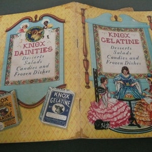 Vintage Knox Gelatine Desserts Salads Candies and Frozen Dishes Cook Booklet