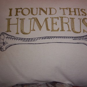 I Found This Humerous Embroidered Pillow image 2