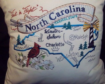 state pillows etsy