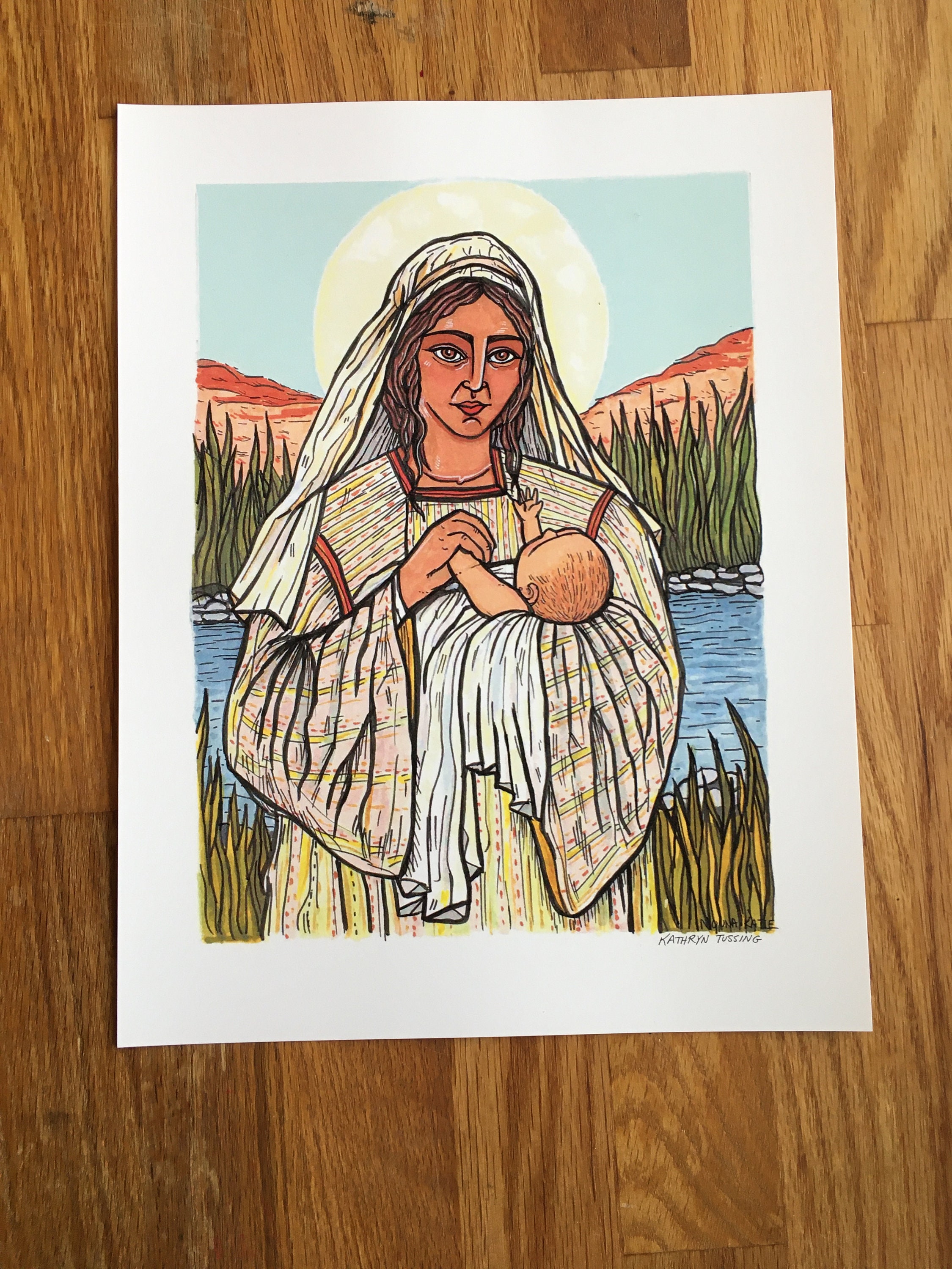 Large Print-righteous Yocheved, Mother of Mose - 8.5”x11” Full